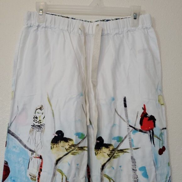 Anthropologie Pajama Voutsa Winter Wonderland Pants Size Small Cotton Sleepwear - Picture 2 of 16